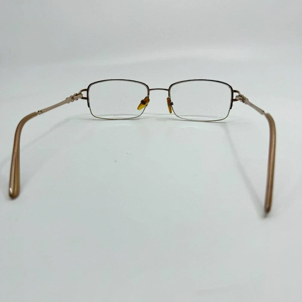 Kirkland Signature Marilyn 511832 Gold Womens Eyeglasses‎ Half 53-18-135 H9864